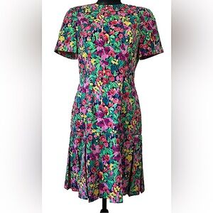 Vintage Papéll Floral Dress. Size 8.